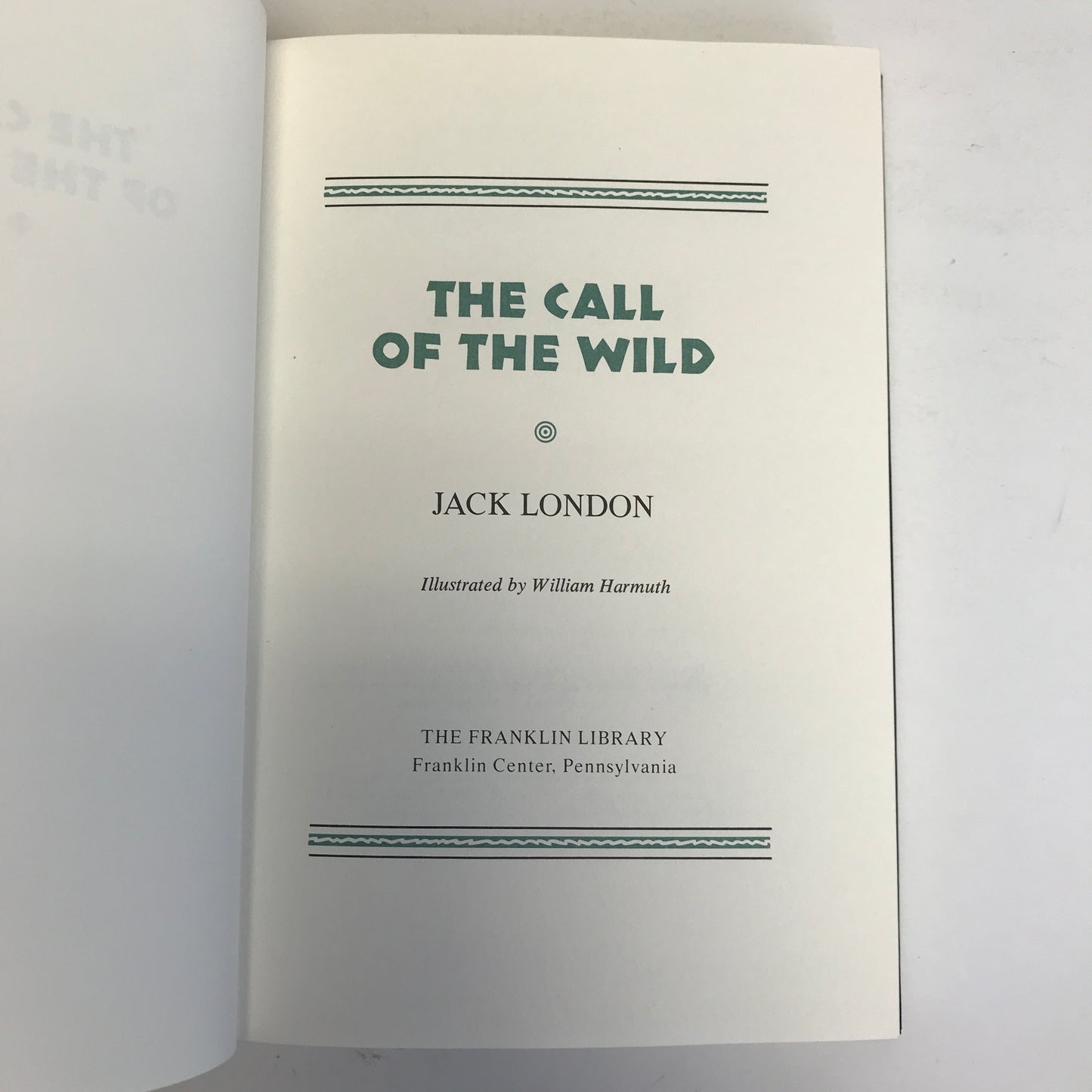 The Call of the Wild - Jack London - Franklin Library - 1982