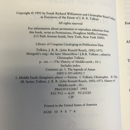 The Later Simarillion Part 1 and 2 - J. R. R. Tolkien - 1993/1994