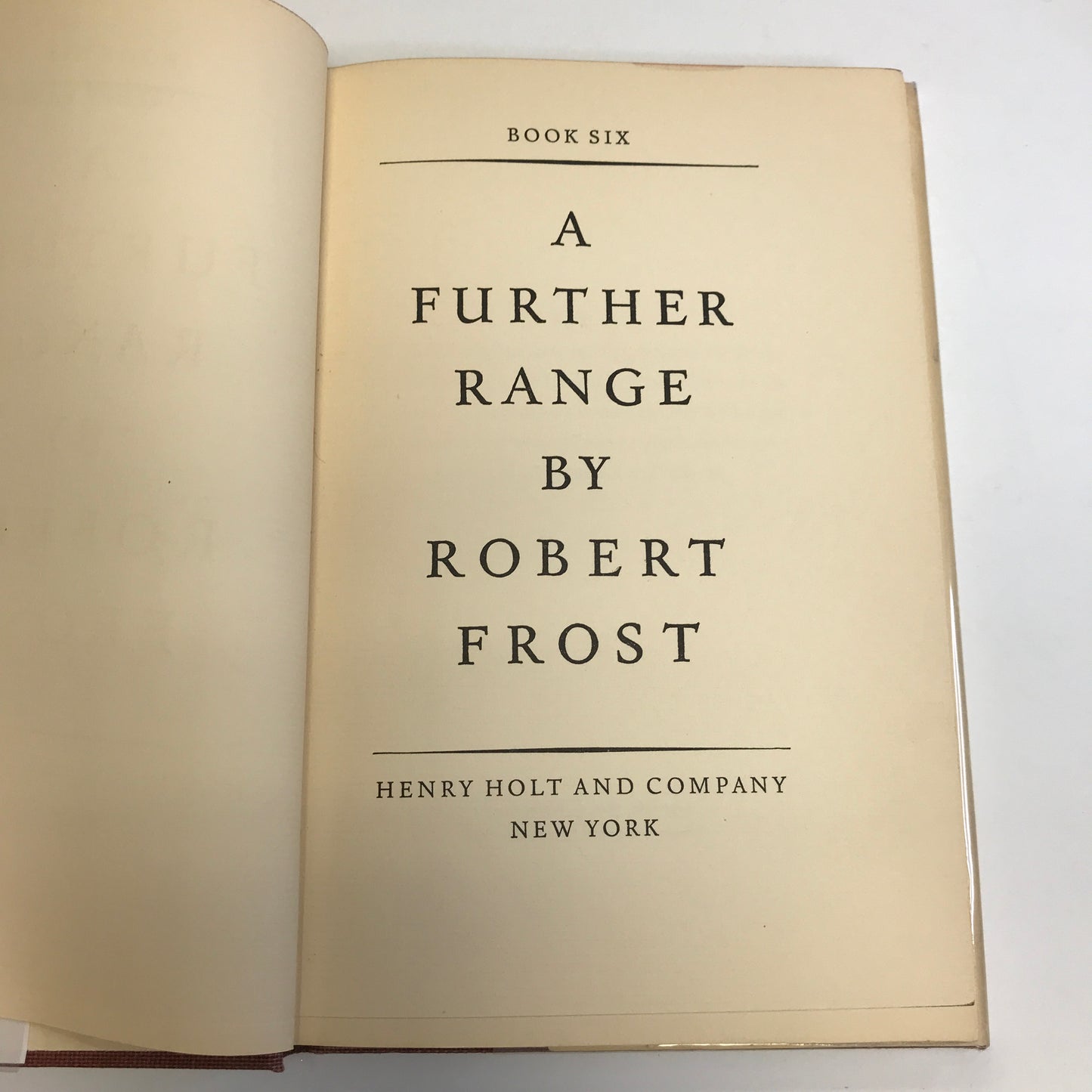 A Further Range - Robert Frost - 1st Edition - 1936