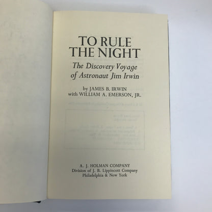 To Rule the Night - James B. Irwin - 2nd Printing - Signed - 1973