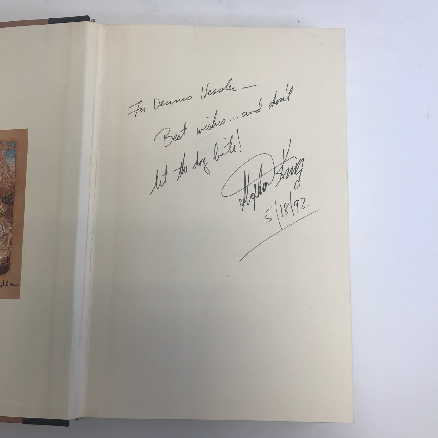 Cujo - Stephen King - 1st Edition - Inscribed - 1981