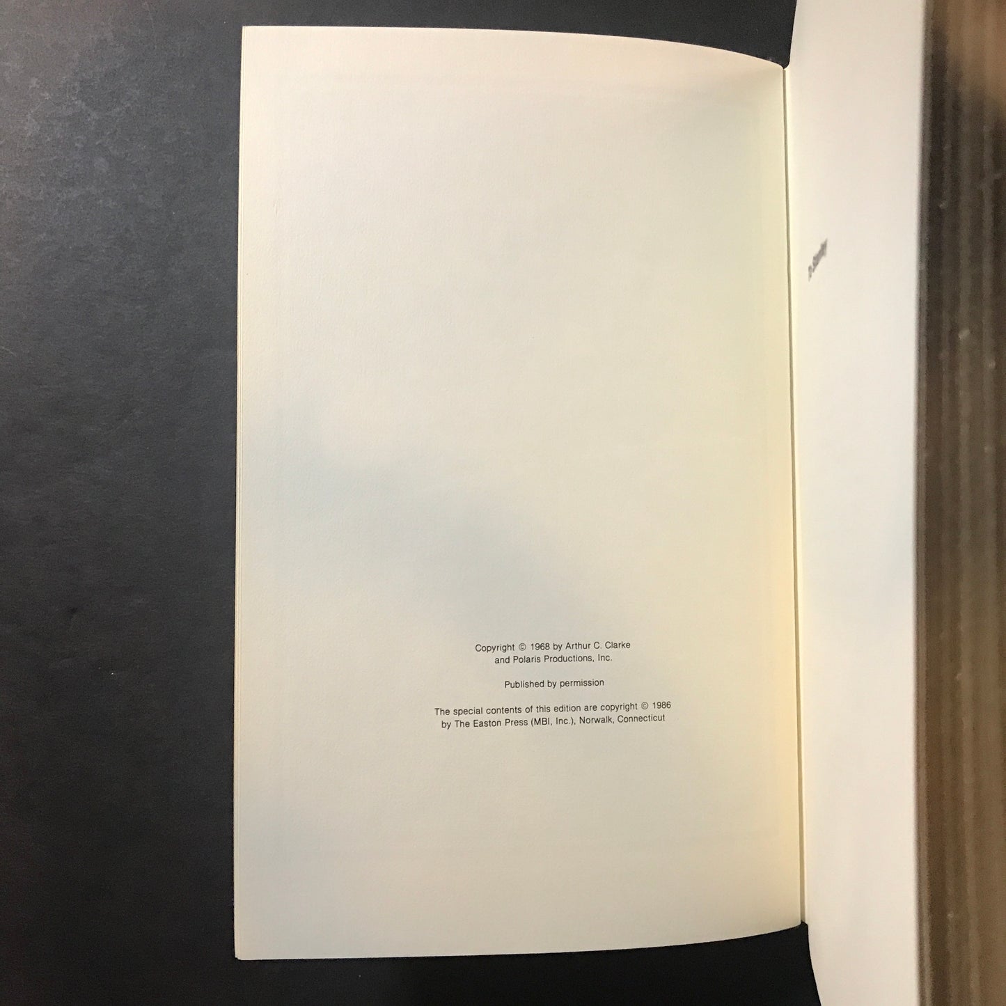 2001: A Space Odyssey - Arthur C. Clark - 1st Thus - Easton Press - 1986