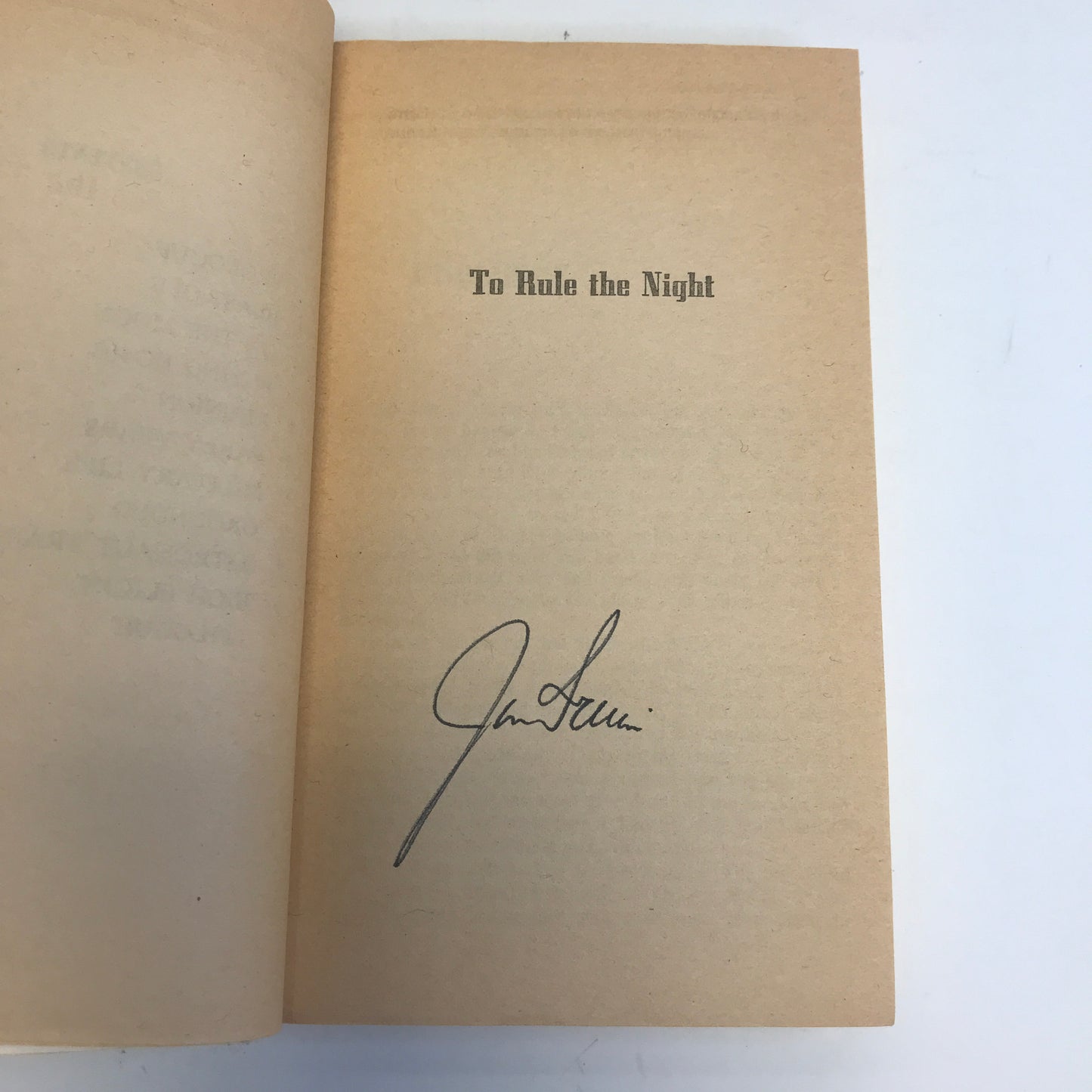 To Rule the Night - James B. Irwin - Signed - 1st Thus - 1974