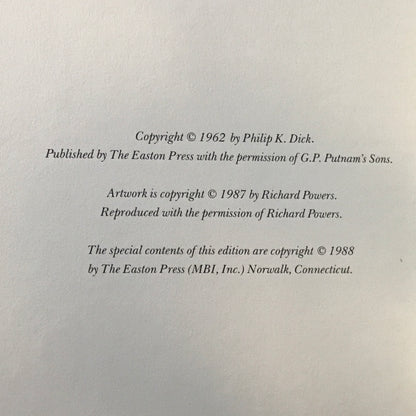 The Man in the High Castle - Philip K. Dick - 1st Thus - Easton Press - 1988