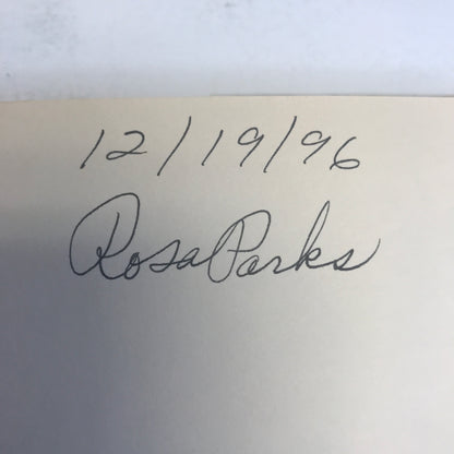 Dear Mrs. Parks - Rosa Parks - Signed by Rosa Parks - 1996