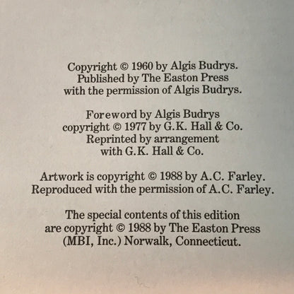 Rogue Moon - Algis Budrys - Easton Press - 1988