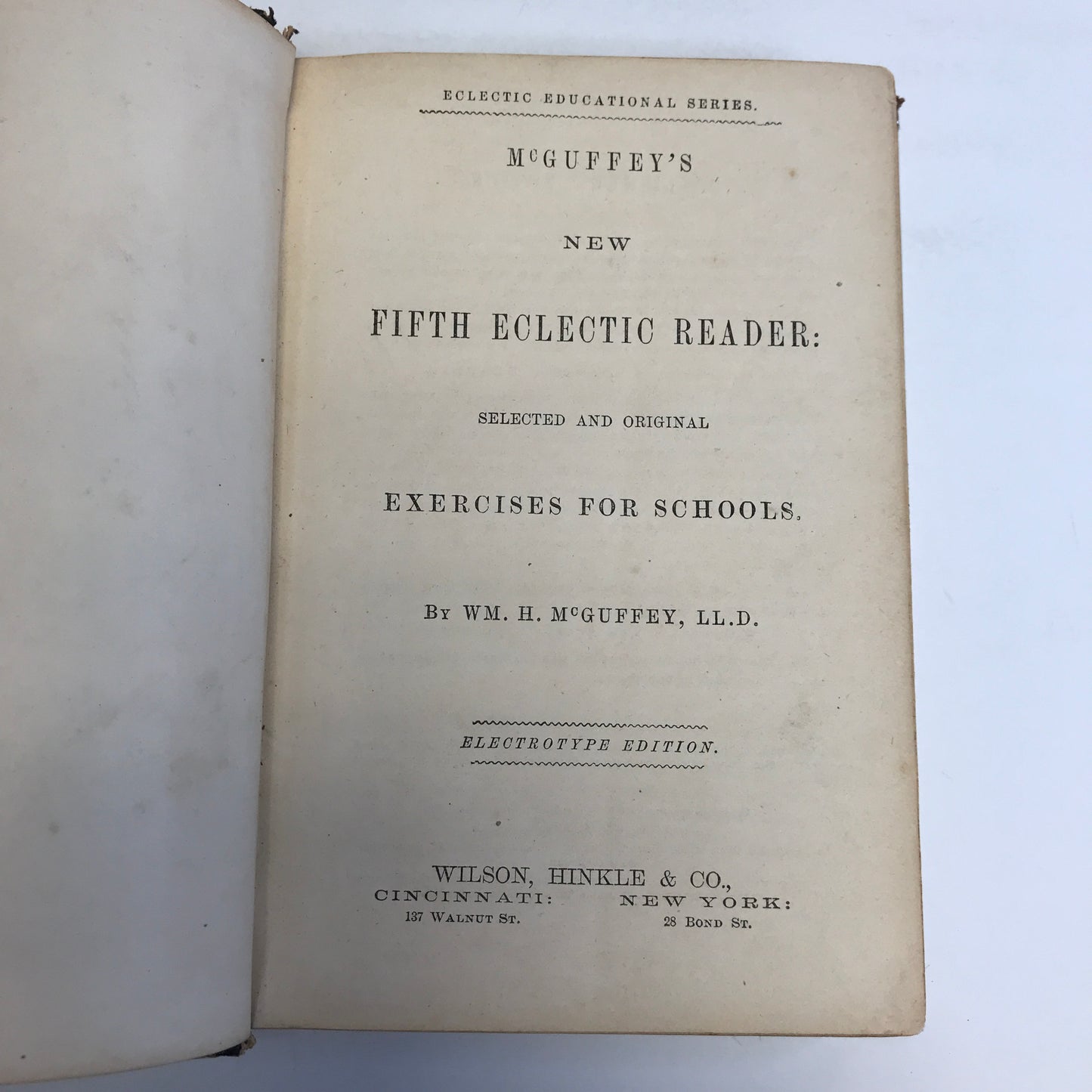 McGuffey's New Fifth Eclectic Reader - 1857