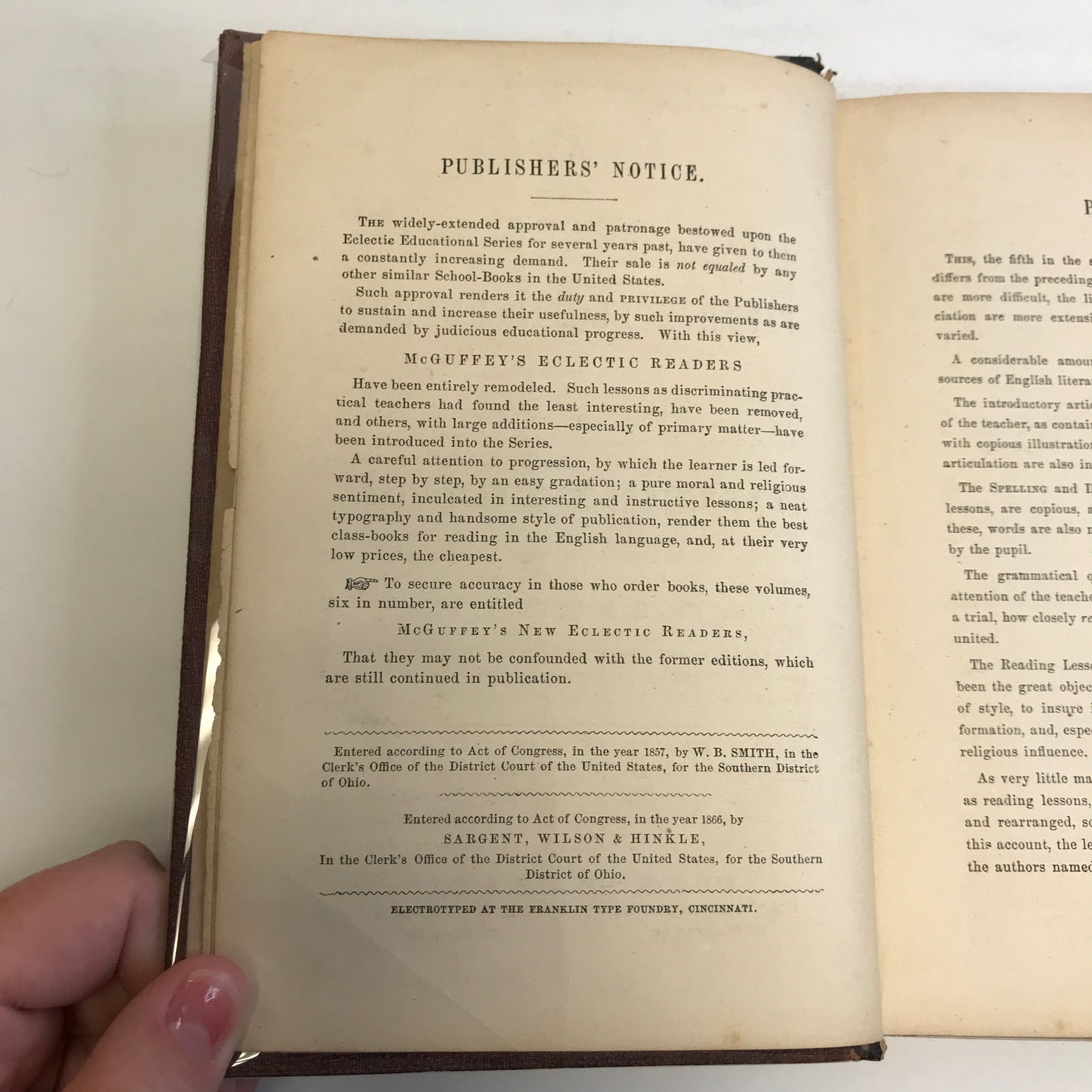 McGuffey's New Fifth Eclectic Reader - 1857