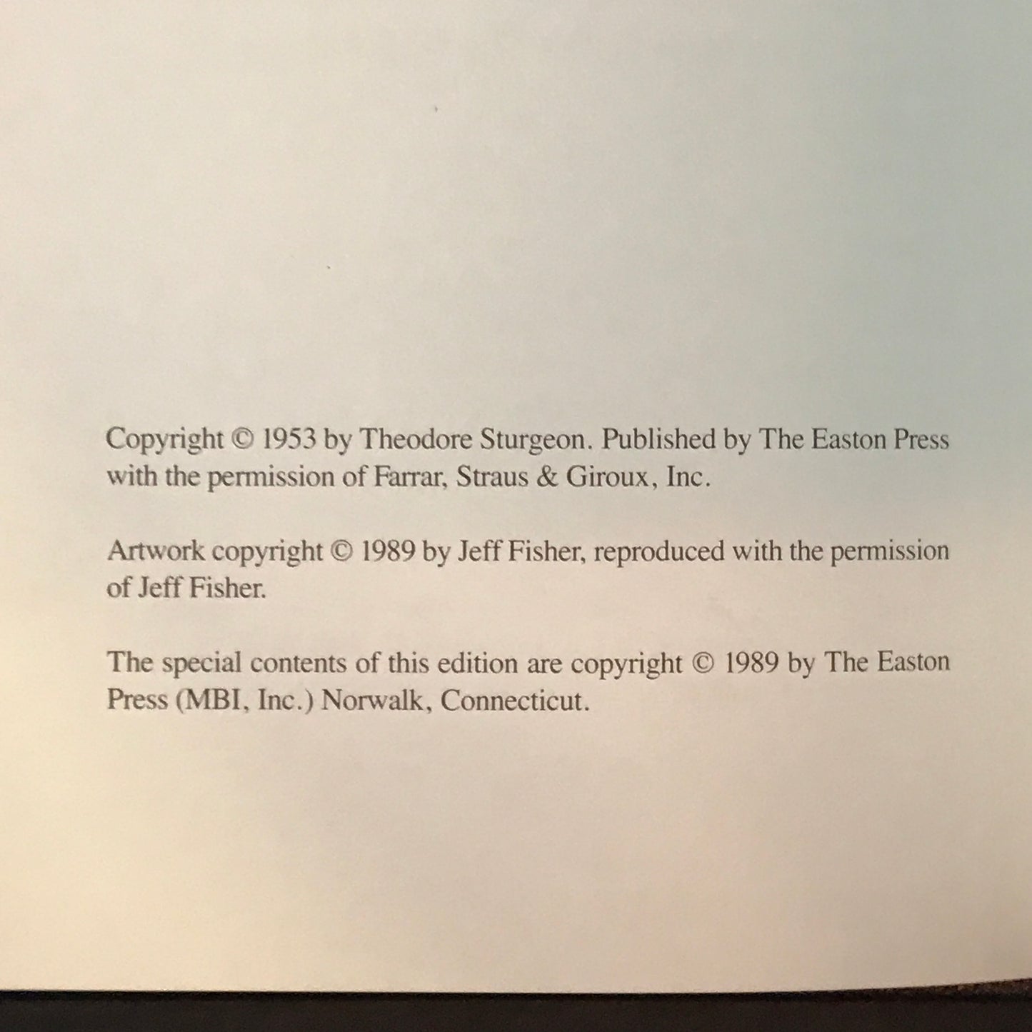 More than Human - Theodore Sturgeon - Easton Press - 1989