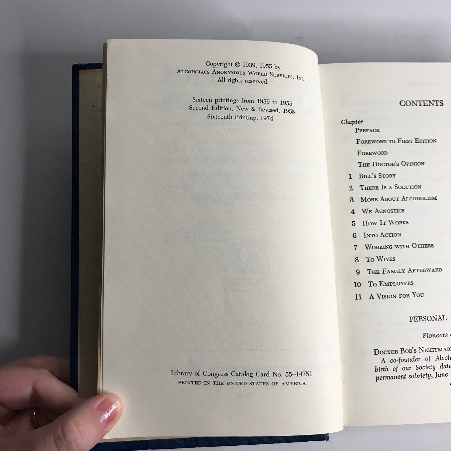 Alcoholics Anonymous - 2nd Edition - 16th Printing - 1974