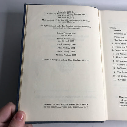 Alcoholics Anonymous - 7th Printing - 1965