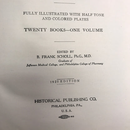 Library of Health - Complete Guide to Prevention and Cure of Disease - With Color Fold Outs and Plates - 1925