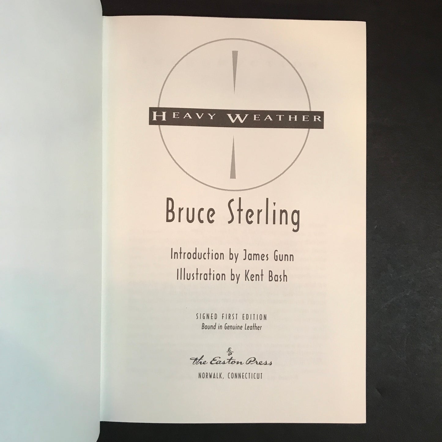 Heavy Weather - Bruce Sterling - Signed - 1st Edition - Easton Press - 1994