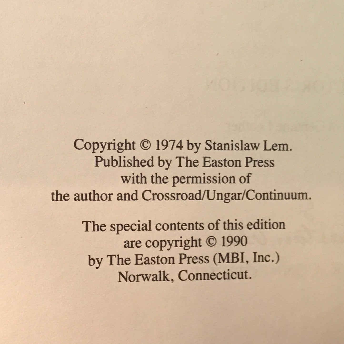 The Cyberiad - Stanislaw Lem - Easton Press - 1990