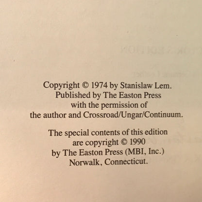 The Cyberiad - Stanislaw Lem - Easton Press - 1990