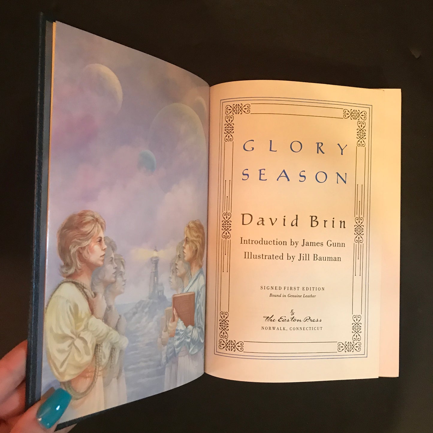 Glory Season - David Brin - Signed - 1st Edition - Easton Press - 1993