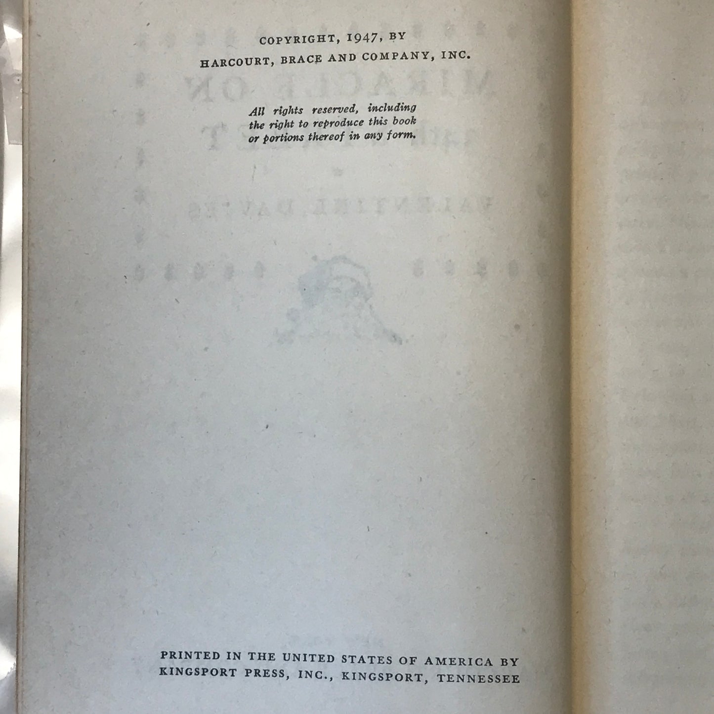 Miracle on 34th Street - Valentine Davies - 1947