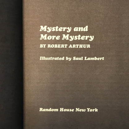 Mystery and More Mystery - Compiled by Robert Arthur - 1966