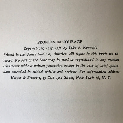 Profiles in Courage - John F. Kennedy - 1956