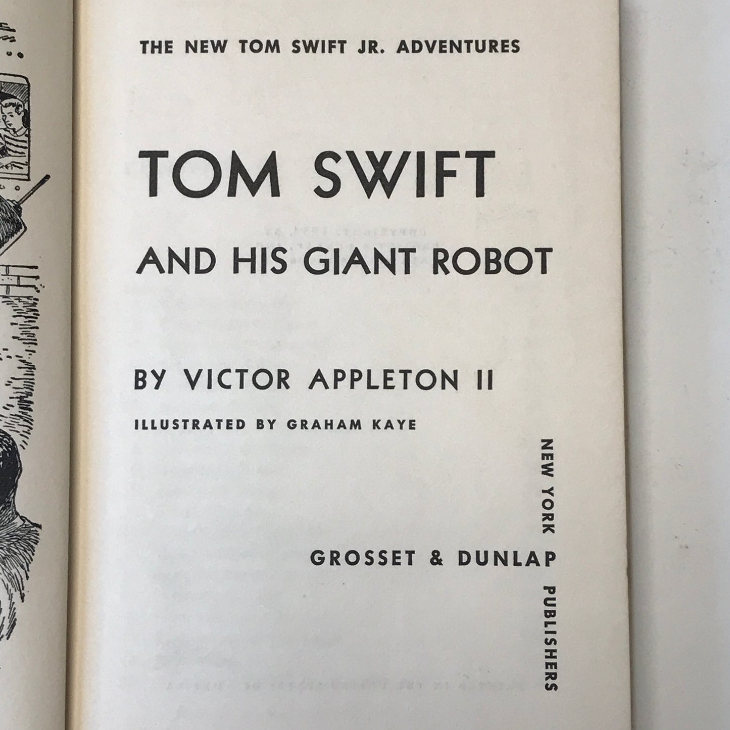 Tom Swift and His Giant Robot - Victor Appleton II - 1954 - Early Print