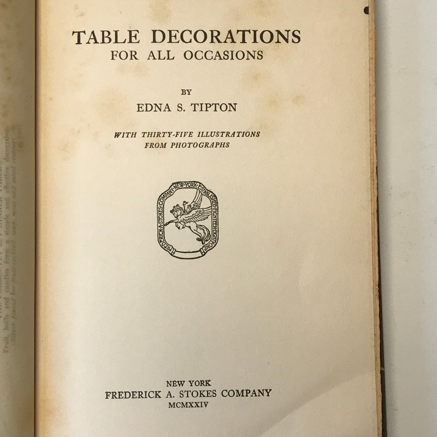 Table Decorations - Edna S. Tipton - 1924