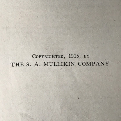 The Kitchen Companion - S. A. Mullikin Company - 1915 - Loose Pages, Cover, and Spine