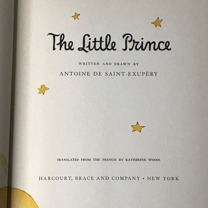 The Little Prince - Antoine De Saint-Exupery - 1948 - Later Print - Harcourt Published