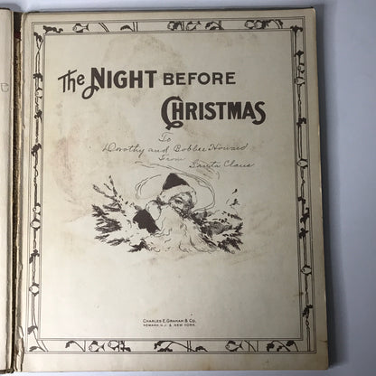 The Night Before Christmas & The Santa Claus A. B. C. - 1915 - Loose binding