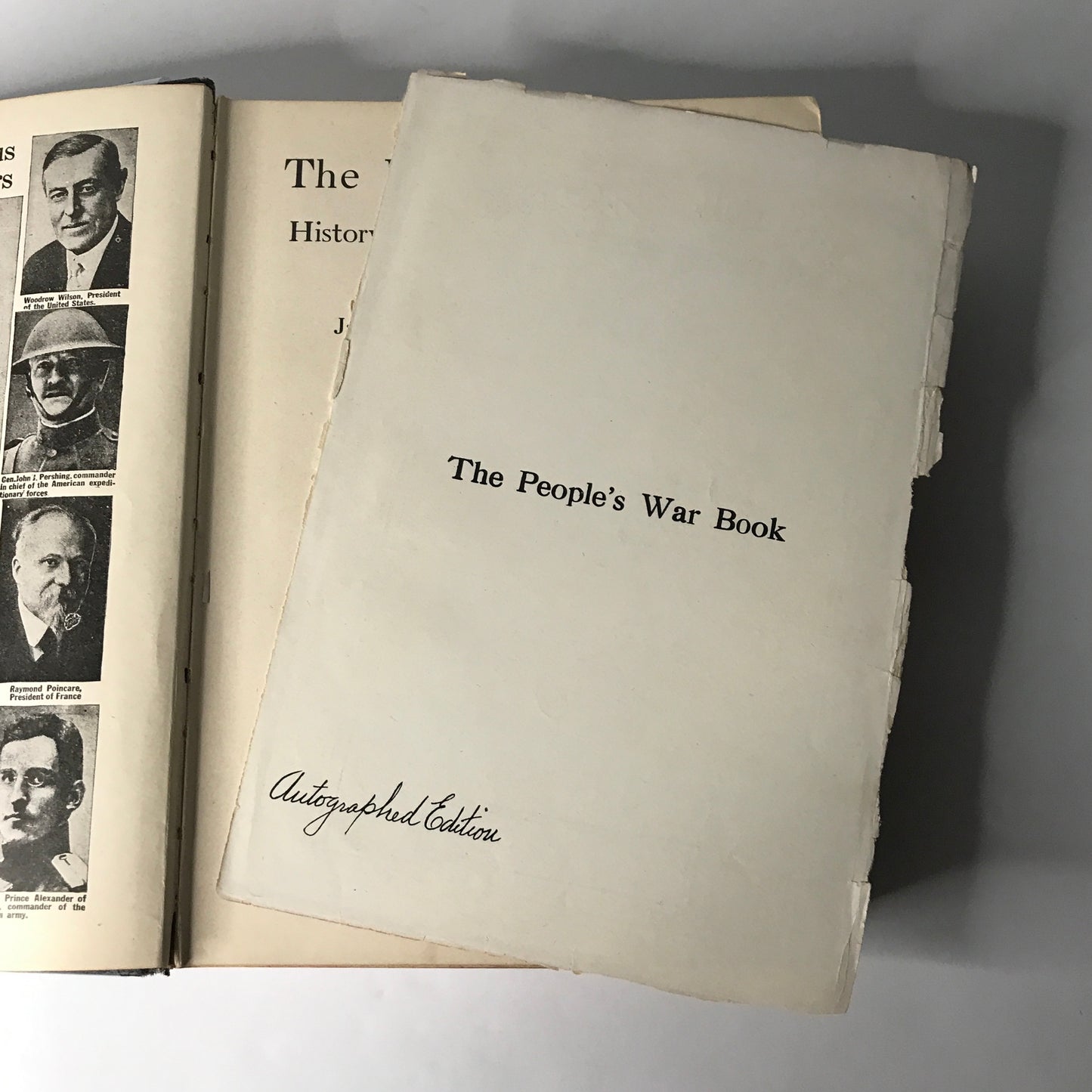 The People's War Book - James Martin Miller & H.S. Canfield - 1919 - Signed by WWI Flying Ace