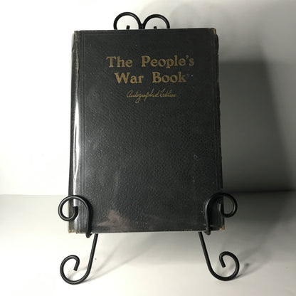 The People's War Book - James Martin Miller & H.S. Canfield - 1919 - Signed by WWI Flying Ace