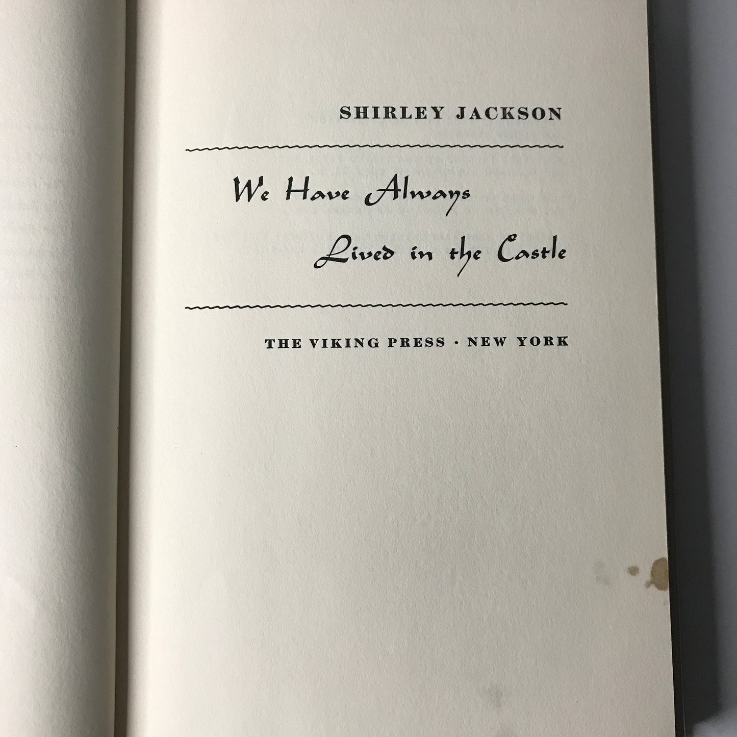 We Have Always Lived in the Castle - Shirley Jackson - 1962 - 1st Edition