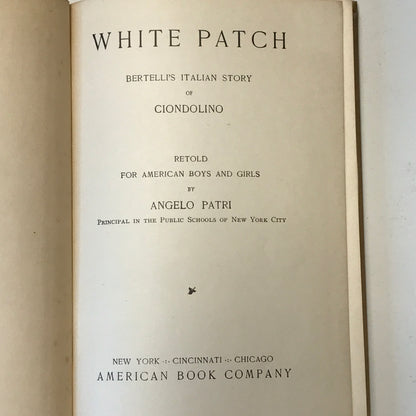 White Patch - Angelo Patri - 1928 - Illustrated