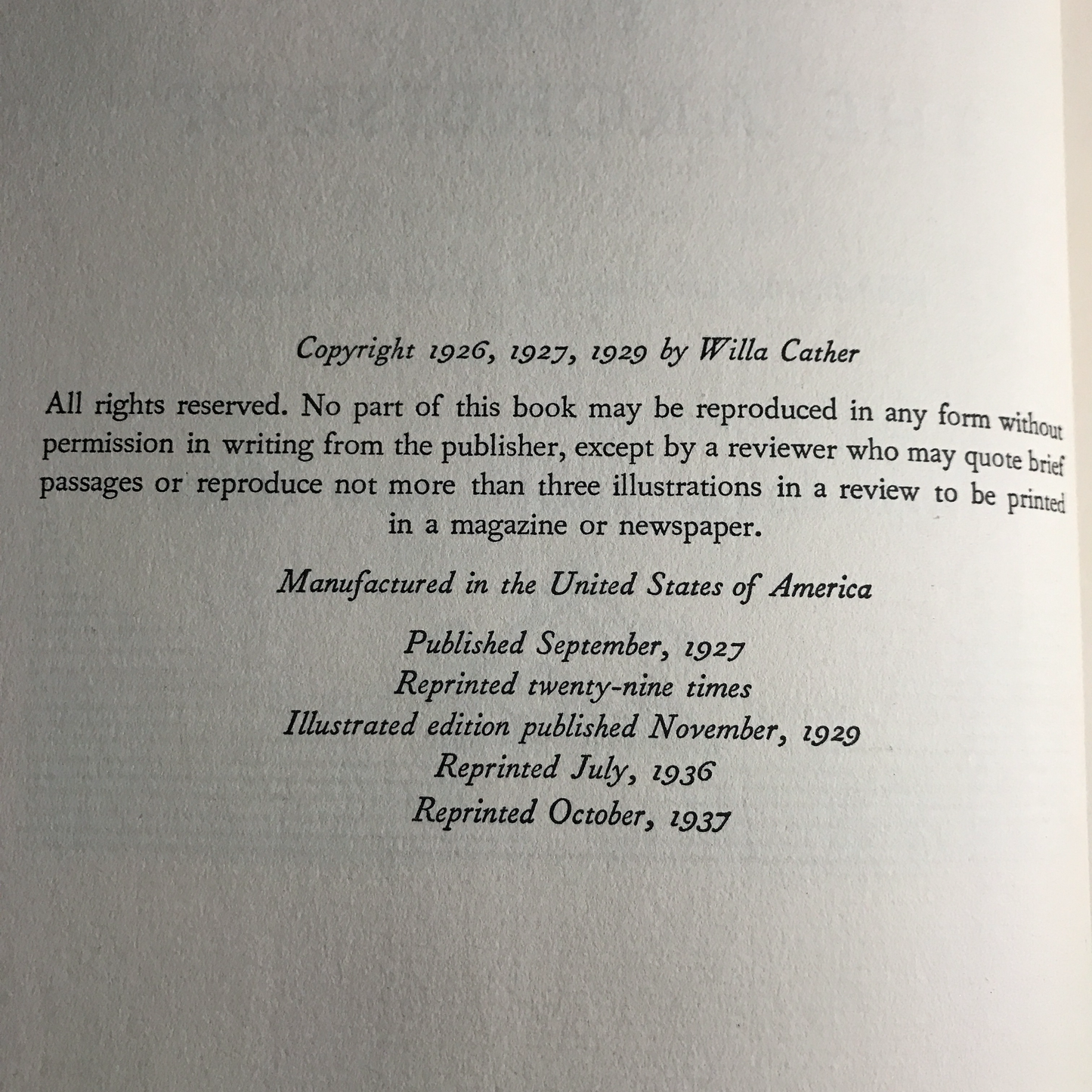 Death Comes for the Archbishop - Willa Cather - 1937