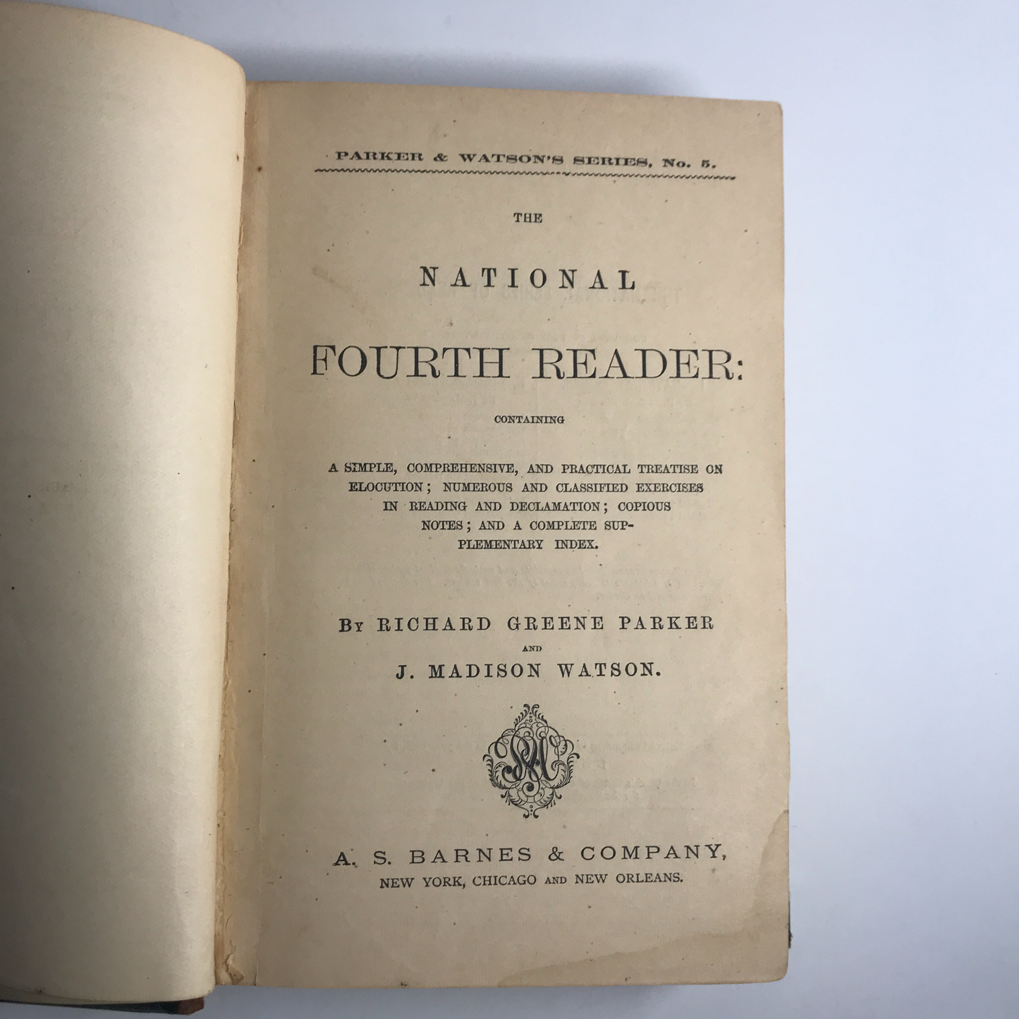 National 4th Reader - Richard Greene Parker- 1866