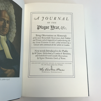 A Journal of the Plague Year - Daniel Defoe - Easton Press - 1978