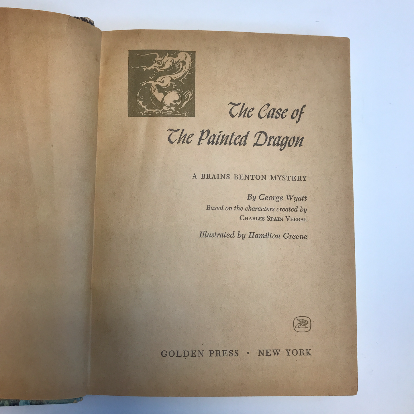 The Case of the Painted Dragon - A Brains Benton Mystery - George Wyatt - 1961