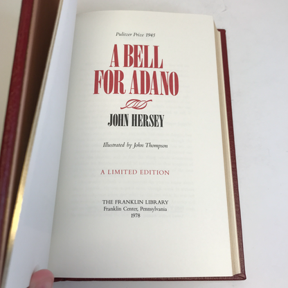 A Bell for Adano - John Hersey - Franklin Library - 1944