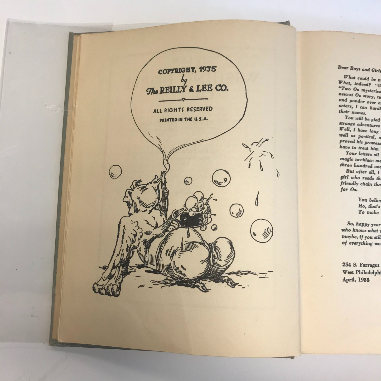 The Wishing Horse of Oz - Ruth Plumly Thompson- L. Frank Baum - Some Colored in Pages - 1935