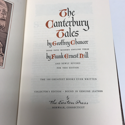 The Canterbury Tales - Geoffrey Chaucer - Easton Press - 1978