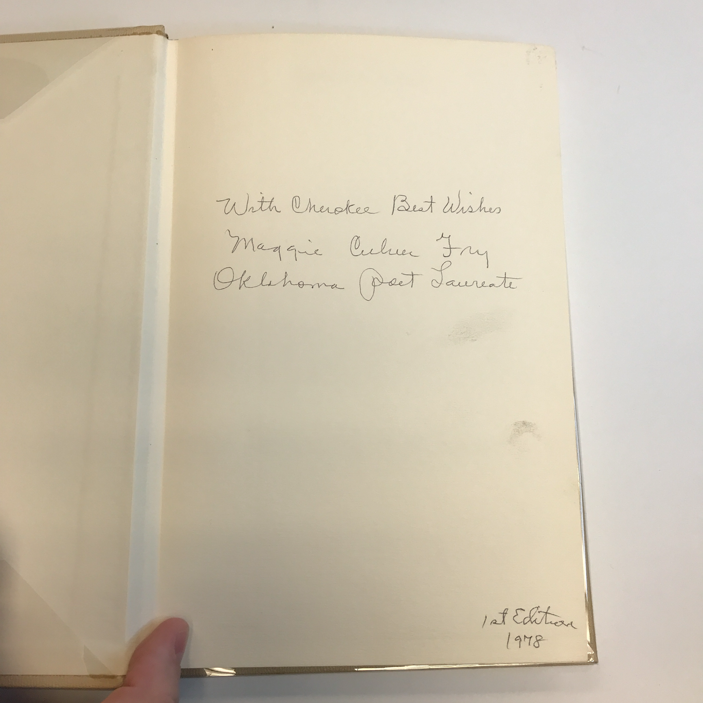 Buckskin Hollow Reflections - Maggie Culver Fry - 1st Edition - Signed - 1978