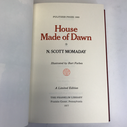 House Made of Dawn - N. Scott Momaday - Franklin Library - 1977