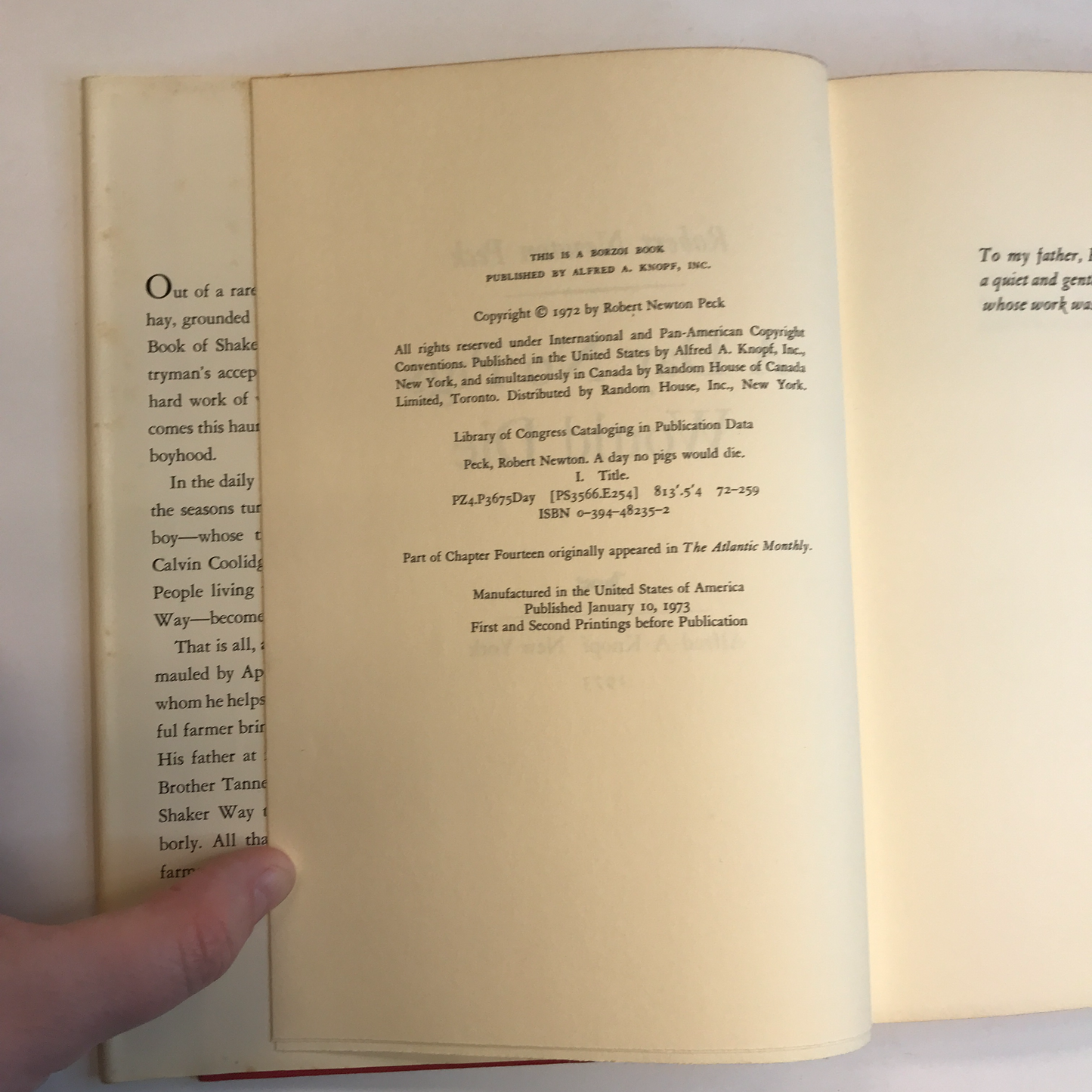 A Day No Pigs Would Die - Robert N. Peck - 1973