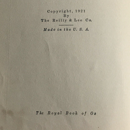 The Royal Book of Oz - L. Frank Baum - 1921