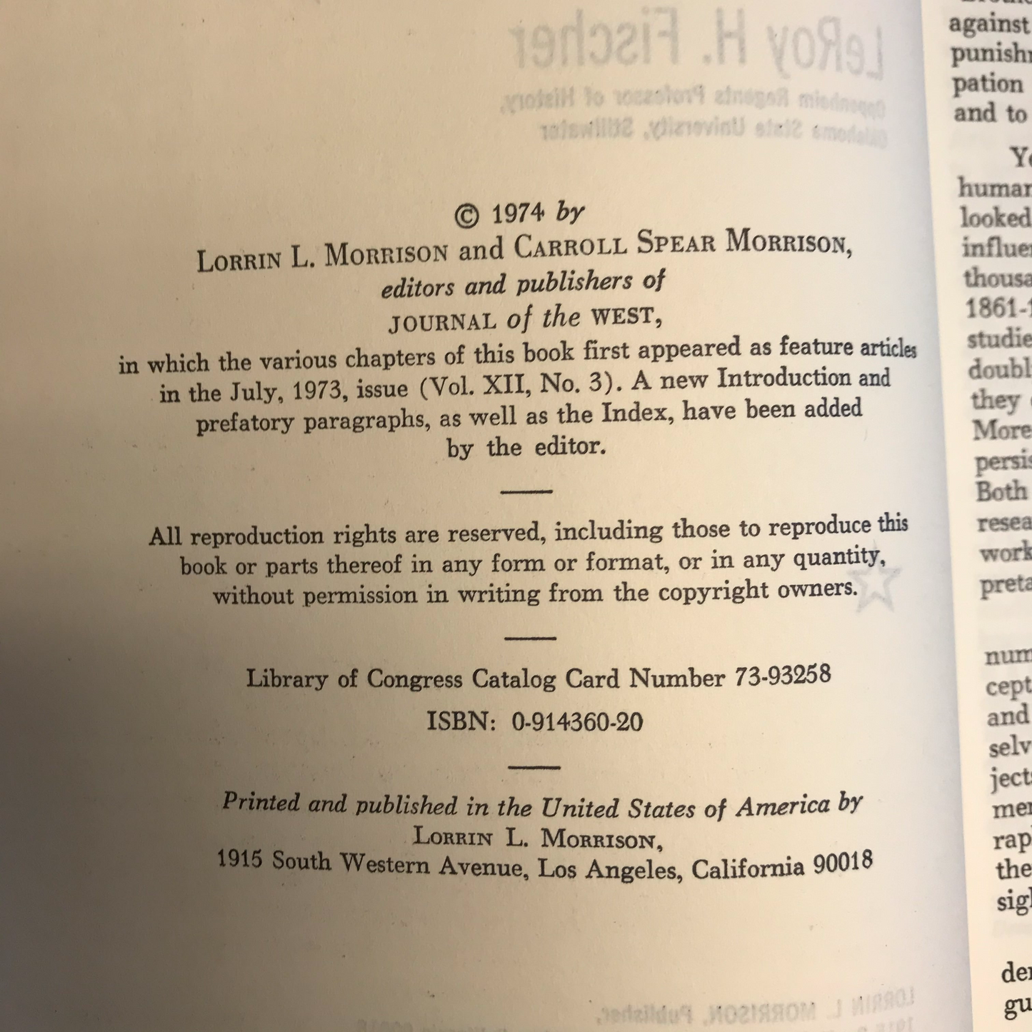 The Civil War Era in Indian Territory - LeRoy H. Fischer