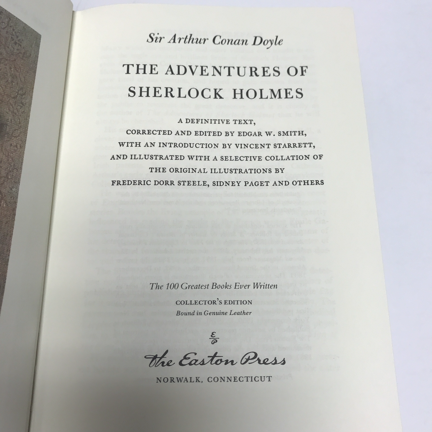 The Adventures of Sherlock Holmes - Sir Arthur Conan Doyle - Easton Press - 1995