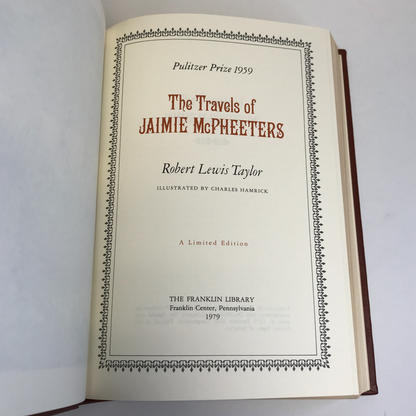 The Travels of Jaimie McPheeters - Robert Lewis Taylor - Franklin Library - 1979