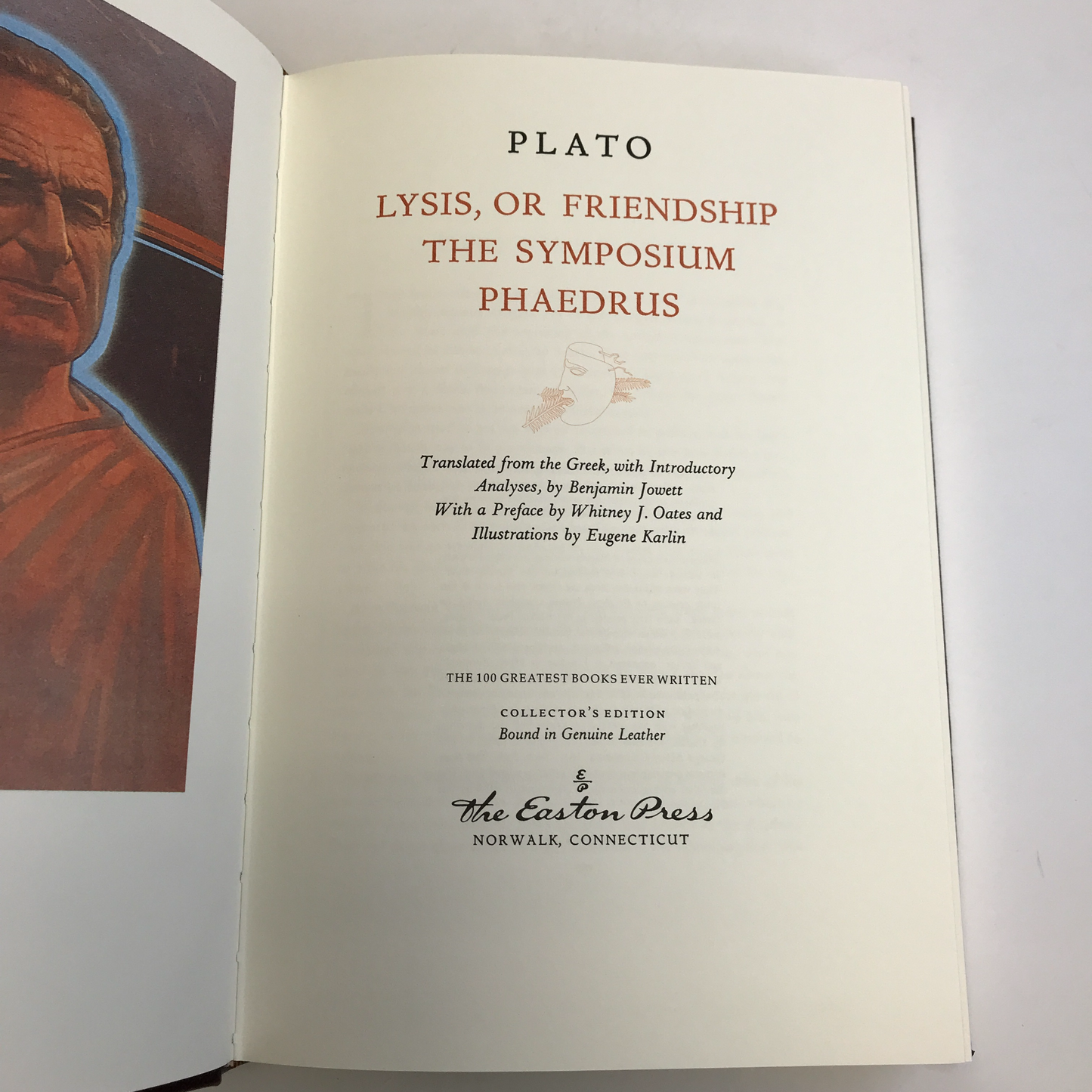 Dialogues on Love and Friendship - Plato - Easton Press - 1979