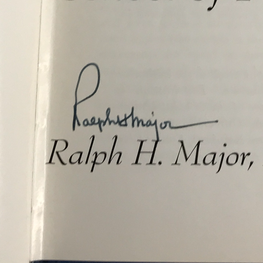 Kansas School of Medicine - Ralph H. Major, M.D. - Kansas - Signed