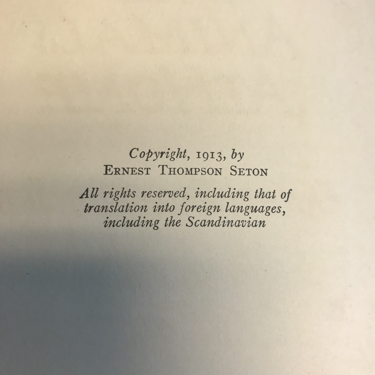 Wild Animals At Home - Ernest Thompson Seton - 1st Edition - 1912