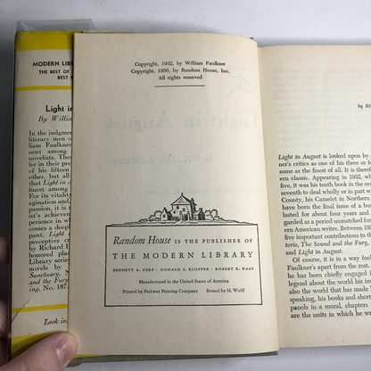 Light in August - William Faulkner - Modern Library - 1950